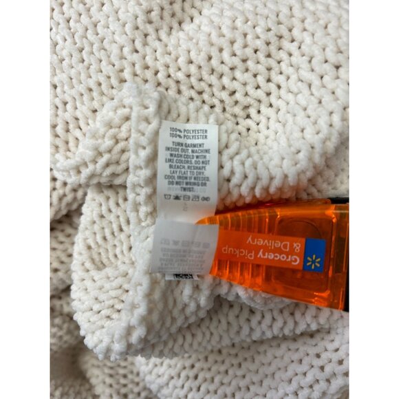 Aerie Womens Slouchy Oversized Boxy Cream Knit Turtleneck Comfy Sweater Size S - Picture 7 of 10